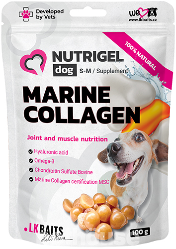LK Baits Pet Nutrigel Marine Collagen Функціональні ласощі з морським колагеном для суглобів для собак середніх порід