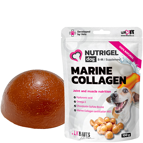 LK Baits Pet Nutrigel Marine Collagen Функціональні ласощі з морським колагеном для суглобів для собак середніх порід