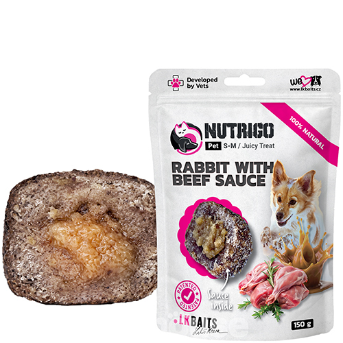 LK Baits Pet Nutrigo Treat Rabbit Функціональні ласощі з кроликом та яловичим соусом для собак середніх порід LK Baits Pet Nutrigo Treat Rabbit Функціональні ласощі з кроликом та яловичим соусом для собак середніх порід