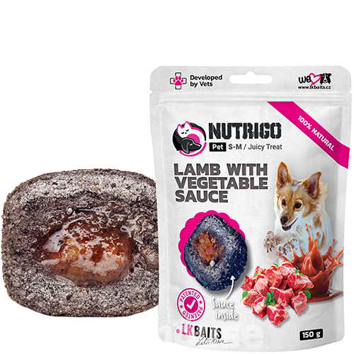 LK Baits Pet Nutrigo Treat Lamb Функціональні ласощі з ягням та овочевим соусом для собак середніх порід. LK Baits Pet Nutrigo Treat Lamb Функціональні ласощі з ягням та овочевим соусом для собак середніх порід.