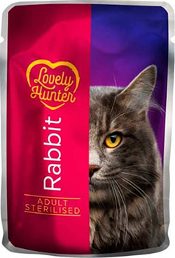 Lovely Hunter Sterilised Rabbit Шматочки з кроликом у соусі для стерилізованих котів