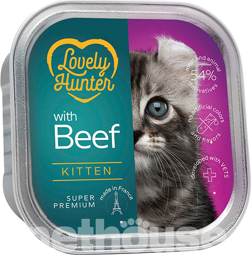 Lovely Hunter Kitten Beef Паштет з яловичиною для кошенят 