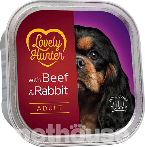 Lovely Hunter Adult Beef And Rabbit Паштет з яловичиною та кроликом для собак
