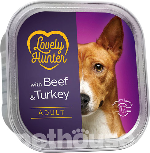 Lovely Hunter Adult Beef And Turkey Паштет з яловичиною та індичкою для собак
