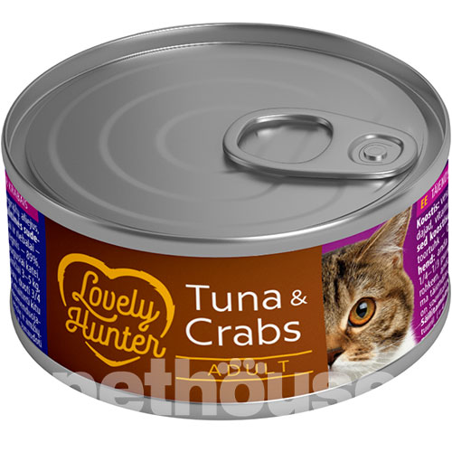 Lovely Hunter Adult Tuna And Crab Шматочки тунця та краба в соусі для котів