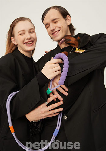 Maogoublue Marshmallow Standard Мотузковий повідець "Grape Purple" для собак