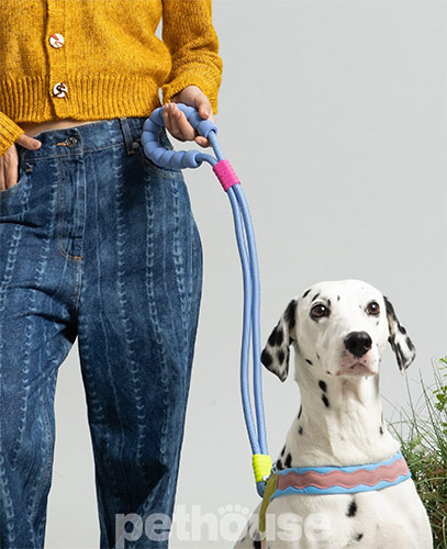 Maogoublue Marshmallow Standard Мотузковий повідець "Smog Blue" для собак