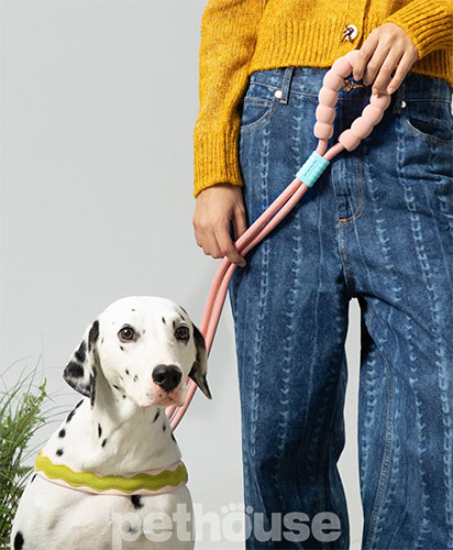 Maogoublue Marshmallow Standard Мотузковий повідець "Rose Pink" для собак