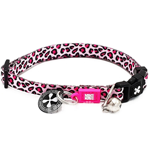 Max & Molly Smart ID Нашийник "Leopard Pink" для котів