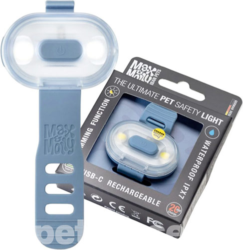 Max & Molly LED Light Ocean Фонарик "Matrix" для собак, синий