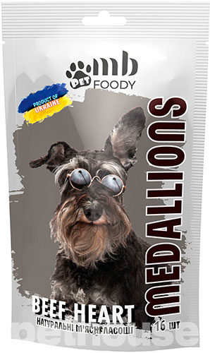 MB Foody Медальйони Beef Heart для собак