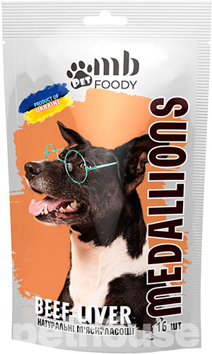 MB Foody Медальоны Beef Liver для собак