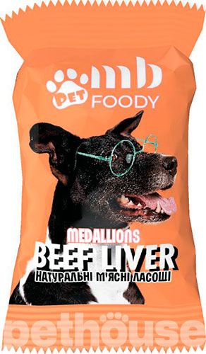 MB Foody Медальоны Beef Liver для собак, фото 2