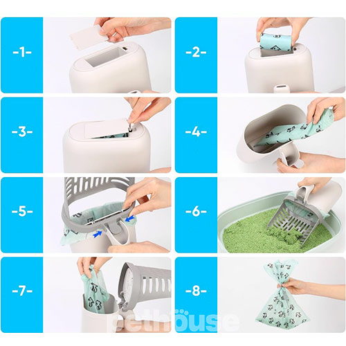 Me&Pet Лопатка с контейнером для наполнителя