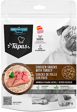 Mediterranean Natural Tapas Chicken Snacks with Turkey