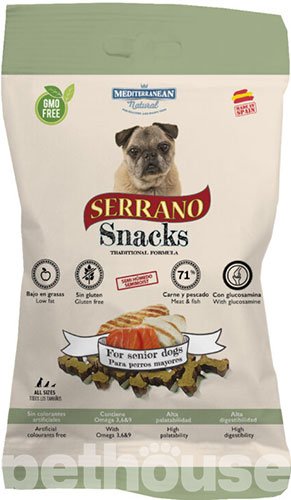 Mediterranean Natural Serrano Snacks Dog Senior