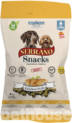 Mediterranean Natural Serrano Snacks Dog Adult Chicken