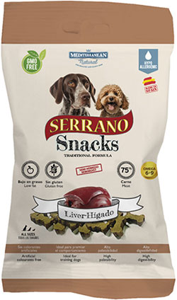 Mediterranean Natural Serrano Snacks Dog Adult Liver
