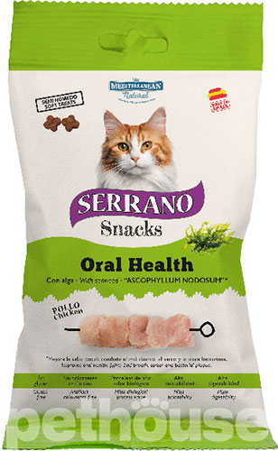 Mediterranean Natural Serrano Snacks Cat Oral Health Chicken