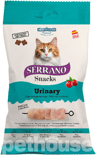 Mediterranean Natural Serrano Snacks Cat Urinary Chicken