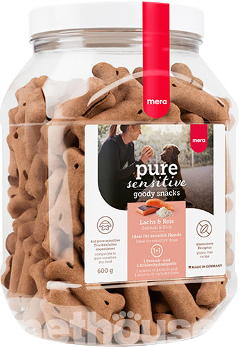 Mera Pure Sensitive Snacks Dog Adult Lach & Reis
