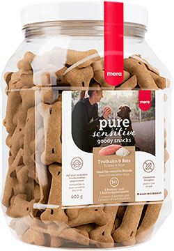 Mera Pure Sensitive Snacks Dog Adult Truthahn & Reis