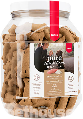 Mera Pure Sensitive Snacks Dog Adult Truthahn & Reis