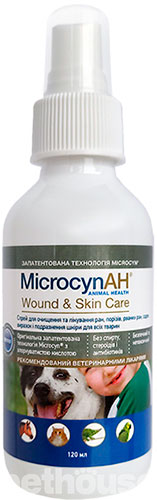 Microcyn Wound & Skin Care Спрей для догляду за ранами та шкірою всіх видів тварин