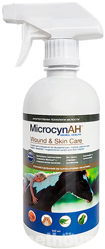 Microcyn Wound & Skin Care Спрей для догляду за ранами та шкірою всіх видів тварин