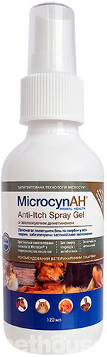 Microcyn Anti-Itch Спрей-гель з диметиконом проти свербіння шкіри у всіх видів тварин