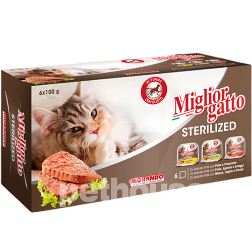Migliorgatto Sterilized Pate Mix Набір паштетів для котів