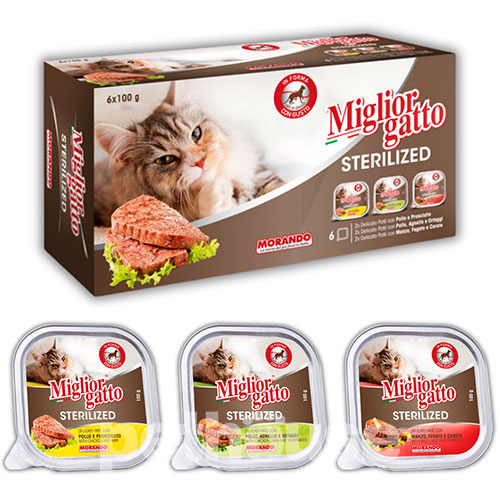 Migliorgatto Sterilized Pate Mix Набір паштетів для котів