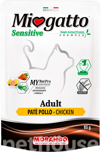 Miogatto Sensitive Monoprotein с курицей