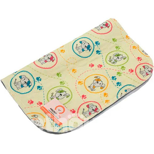 Misoko Многоразовая пеленка "Разноцветные щенки" для собак