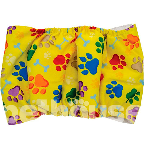 Misoko Многоразовый подгузник "Лапки" для кобелей