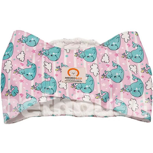 Misoko Многоразовый подгузник "Киты" для кобелей