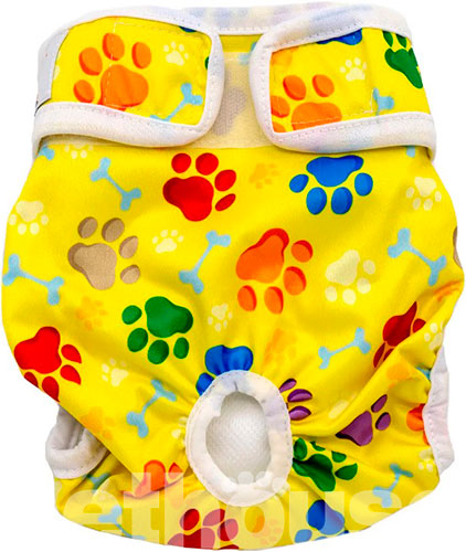 Misoko Многоразовый подгузник "Лапки" для собак
