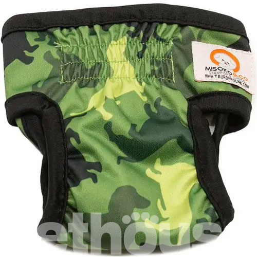Misoko Многоразовый подгузник "Камуфляж" для собак