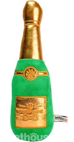 Misoko Новогодняя игрушка "Бутылка шампанского" для собак