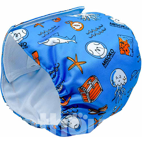 Misoko Многоразовый подгузник "Осьминог" для кобелей, синий