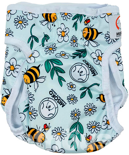 Misoko Набор многоразовых подгузников "Луг" для собак, 3 шт