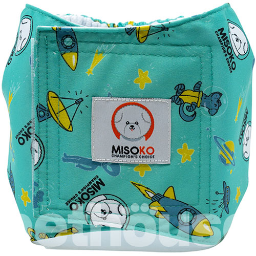 Misoko Набор многоразовых подгузников "Праздники" для кобелей, 3 шт