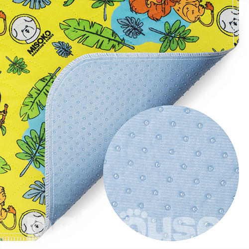 Misoko Многоразовая пеленка "Джунгли" для собак, желтая