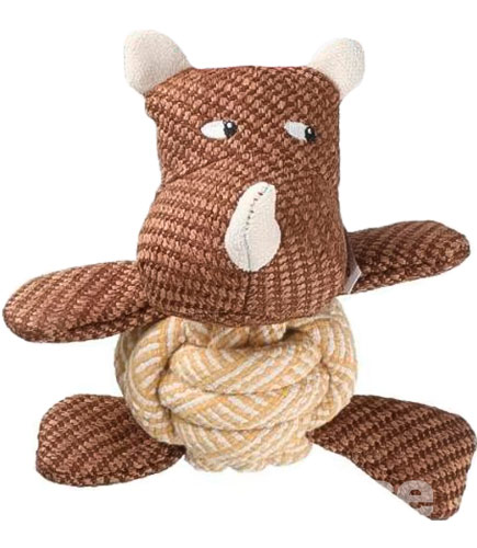 Misoko Strong High Іграшка "Бегемотик з мотузкою" для собак