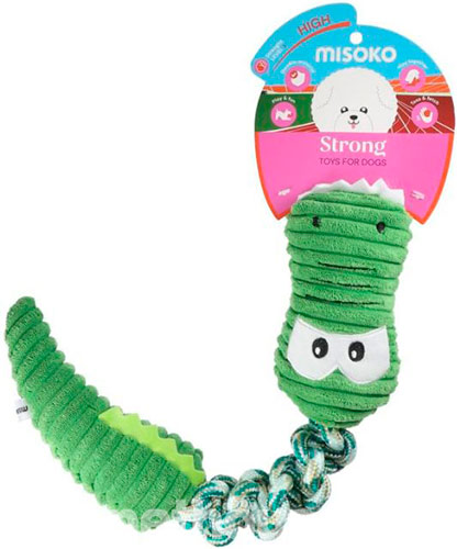 Misoko Strong High Банджі-іграшка "Крокодил" для собак