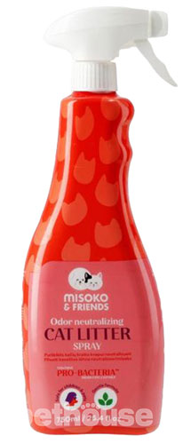 Misoko & Friends Спрей для удаления пятен и запаха от кошачьего туалета Misoko & Friends Спрей для удаления пятен и запаха от кошачьего туалета