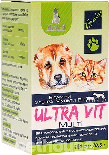 Modes Ultra Vit Multi Вітамінно-мінеральний комплекс для цуценят і кошенят