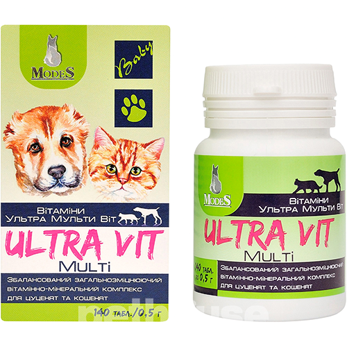 Modes Ultra Vit Multi Вітамінно-мінеральний комплекс для цуценят і кошенят