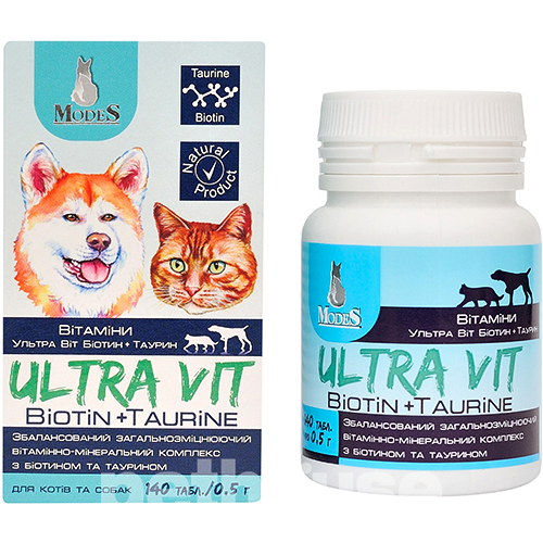 Modes Ultra Vit Biotin + Taurine Вітамінно-мінеральний комплекс для собак і котів