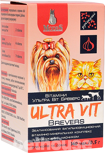 Modes Ultra Vit Brewers Вітамінно-мінеральний комплекс для собак і котів